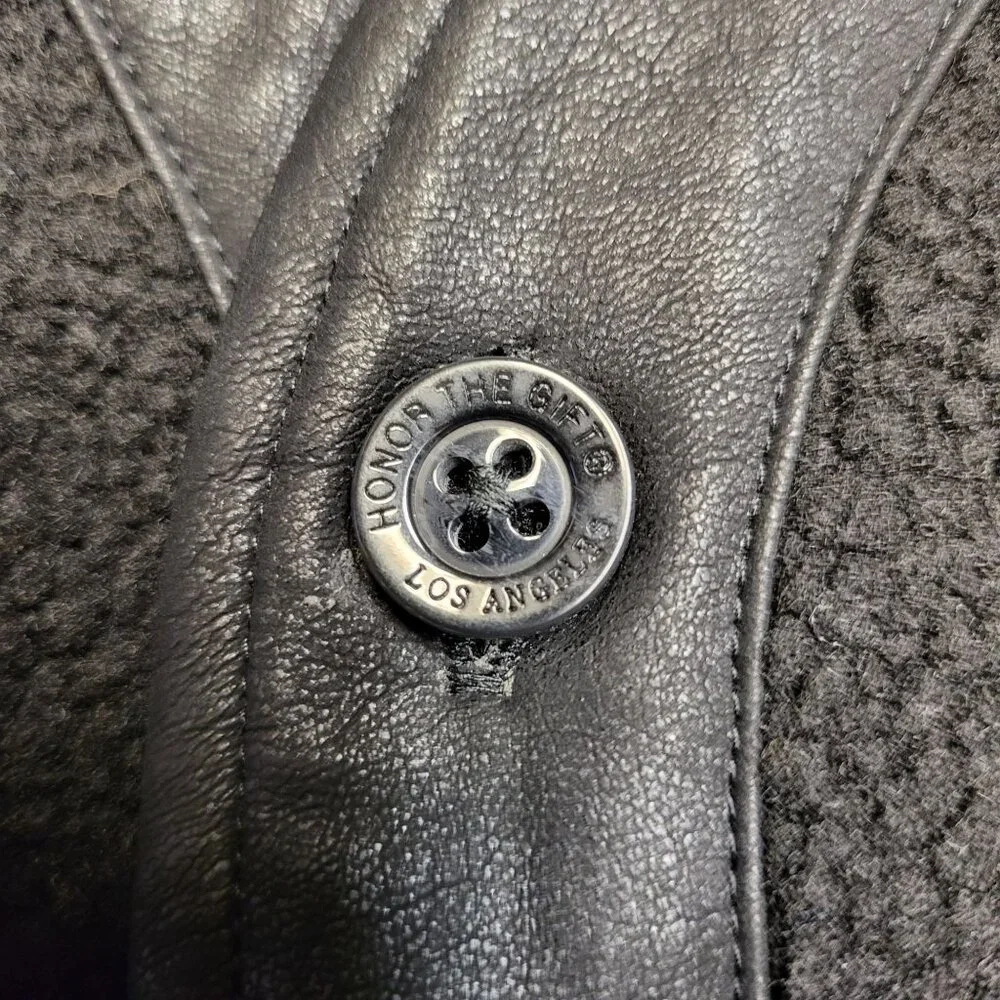 Women's Bonded Vegan leather Vest sherpa NWT Size XL Honor the Gift - Picture 11 of 15